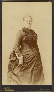 [Mulher não identificada, de pé, com vestido comprido] de Napoleon Sarony