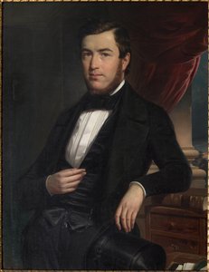 Retrato de um cavalheiro (óleo sobre tela) de Narciso Malatesta