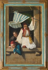 Cena da Revolução Grega (óleo sobre tela) de Narciso Malatesta