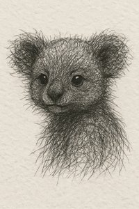 Desenho de um coala bebé fofo de Natalie Bruns