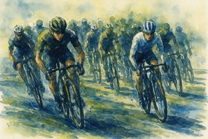 Corrida de Ciclismo Dinâmica de Natalie Bruns