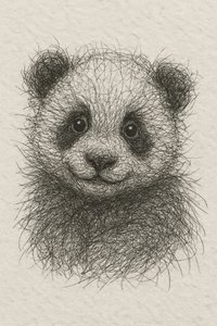 Filhote de panda fofinho de Natalie Bruns