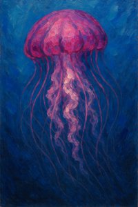 Medusa rosa brilhante de Natalie Bruns