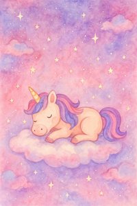 Unicórnio Adormecido Mágico de Natalie Bruns