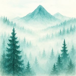 Montanhas da Floresta Enevoada de Natalie Bruns