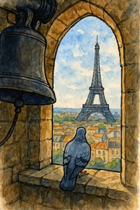 Torre do Sino dos Pombos de Paris de Natalie Bruns