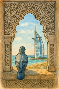 Pigeon Views Dubai de Natalie Bruns
