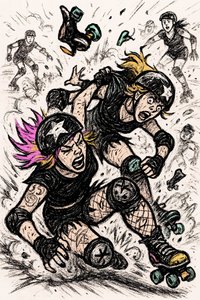 Acidente no Roller Derby de Natalie Bruns