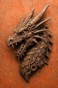 Dragão Steampunk Enferrujado de Natalie Bruns