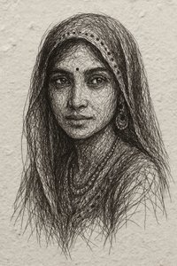 Retrato sereno de um índio de Natalie Bruns