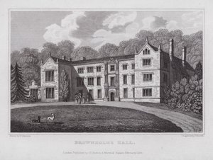 Brownholme Hall (gravura) de Nathaniel (after) Whittock