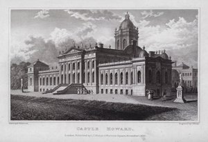 Castelo Howard (gravura) de Nathaniel (after) Whittock