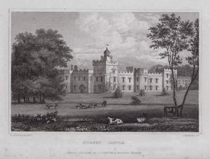Castelo Hornby (gravura) de Nathaniel (after) Whittock