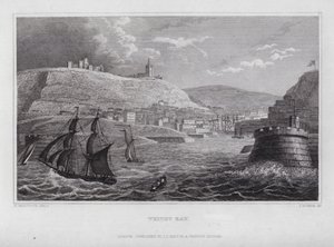 Whitby Bay (gravura) de Nathaniel (after) Whittock