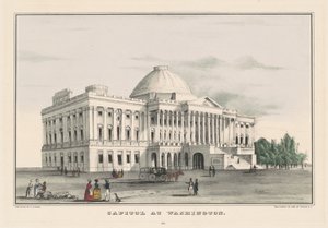 Capitólio em Washington de Nathaniel Currier