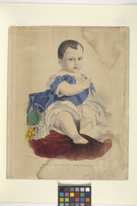 O Pequeno Imperador (litografia colorida à mão) de Nathaniel Currier