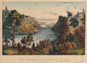 A foz do rio Niágara de Nathaniel Currier