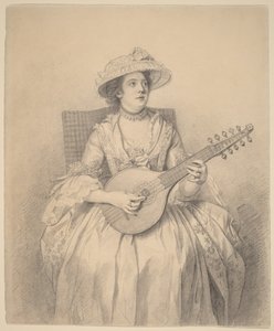 Mulher a tocar cistre de Nathaniel Dance-Holland