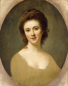 Retrato de Miss Sunning, cabeça e ombros,