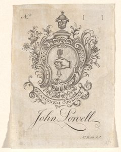 Placa de livro de John Lowell de Nathaniel Hurd