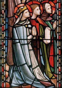 Cristo em Majestade assistido por Santos, detalhe, 1863 (vitral)