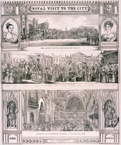 A visita da rainha Victoria à cidade de Londres, 1837
