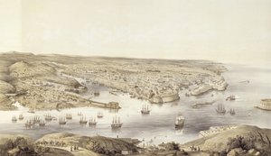Sebastopol em toda sua glória, 1848, gravado por dia e filho, publicado em 1857