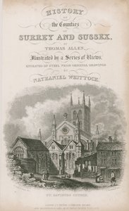 Igreja de São Salvador, Southwark, Surrey de Nathaniel Whittock