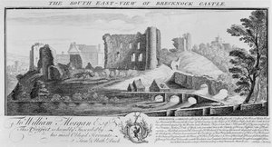 Vista Sudeste do Castelo de Brecknock, 1741
