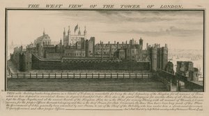 A vista oeste da torre de Londres