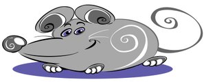 Rato Curly - desenho animado de Neale Osborne