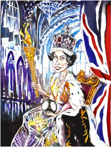 Rainha Elizabeth II 2012, de Neale Osborne de Neale Osborne