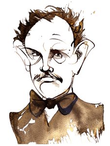 Richard Strauss, compositor e maestro alemão (1864-1949); caricatura de Neale Osborne