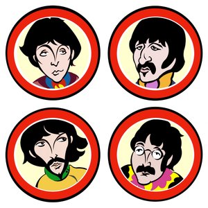 The Beatles, 2004 (tinta, revisão digital 2023) de Neale Osborne
