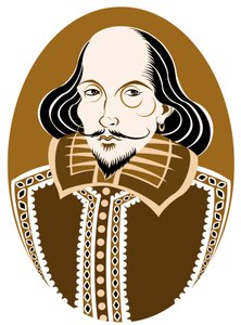William Shakespeare, poeta e dramaturgo inglês batizado de 26 de abril de 1564 - 23 de abril de 1616 de Neale Osborne