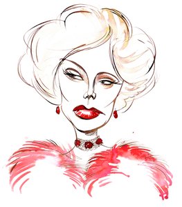 Zsa Zsa Gabor, atriz húngaro-americana de 6 de fevereiro de 1917 a 18 de dezembro de 2016 de Neale Osborne