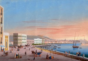 Vista de Nápoles de Posillipo (gouache)
