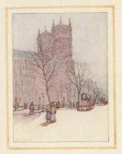 Abadia de Westminster (litografia a cores)
