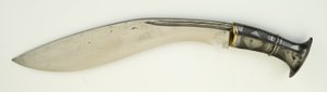 Faca Kukri ou Khukari (aço, ferro e latão)