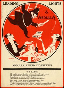 Cigarros Abdulla, década de 1920 de Nerman