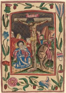 A Crucificação de Netherlandish 15th Century