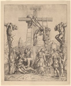 A descida da cruz de Netherlandish 16th Century after Andrea Mantegna