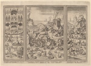 Tríptico O Juízo Final de Netherlandish 16th Century after Hieronymus Bosch, Hieronymus Cock