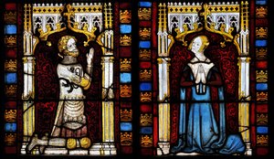 Um senhor e sua esposa, meados do século XIV.