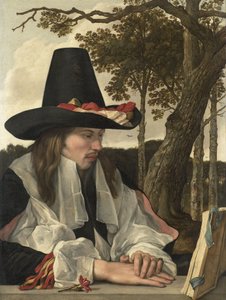 Um homem a ler, c.1660 (óleo sobre tela)