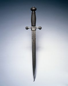 Adaga, c.1620-50 (aço com cabo de arame) de Netherlandish School