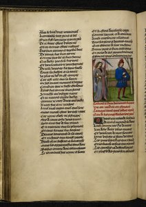 Harley MS 4425 f.18v Amors (o Deus do Amor) e L