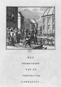 Mutilação de Marie Therese Louise de Savoy-Carignan, princesa de Lamballe em 3 de setembro de 1792