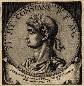 Retrato do Imperador Romano Constantino I. de Netherlandish School