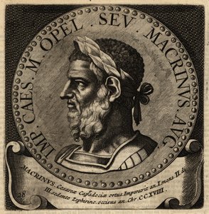 Retrato do Imperador Romano Macrinus.